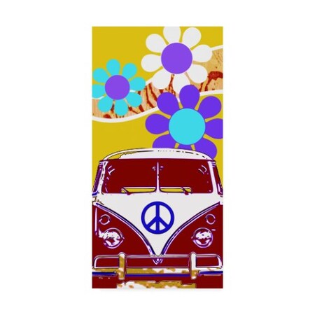 Trademark Fine Art Larry Hunter 'Vw Chartreuse' Canvas Art, 10x19 ALI41990-C1019GG